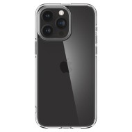 Удароустойчив твърд кейс за iPhone 15 Pro Max от Spigen Ultra Hybrid - Прозрачен