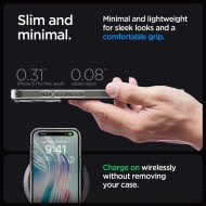 Удароустойчив твърд кейс за iPhone 15 Pro Max от Spigen Ultra Hybrid - Прозрачен