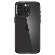 Удароустойчив твърд кейс за iPhone 15 Pro Max от Spigen Ultra Hybrid - Черен мат