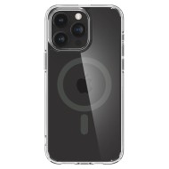 Удароустойчив кейс с MagSafe пръстен за iPhone 15 Pro Max от Spigen Ultra Hybrid Mag - Графит