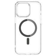 Удароустойчив кейс с MagSafe пръстен за iPhone 15 Pro Max от Spigen Ultra Hybrid Mag - Графит