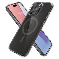 Удароустойчив кейс с MagSafe пръстен за iPhone 15 Pro Max от Spigen Ultra Hybrid Mag - Графит