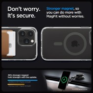 Удароустойчив кейс с MagSafe пръстен за iPhone 15 Pro Max от Spigen Ultra Hybrid Mag - Графит