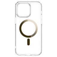 Удароустойчив кейс с MagSafe пръстен за iPhone 15 Pro Max от Spigen Ultra Hybrid Mag - Златист