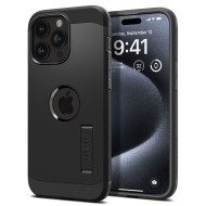 Удароустойчив, твърд кейс с MagSafe за iPhone 15 Pro Max от Spigen Tough Armor Mag - Черен