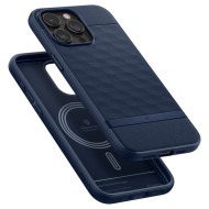 Удароустойчив кейс с MagSafe за iPhone 15 Pro Max от Caseology Parallax Mag - Midnight Blue