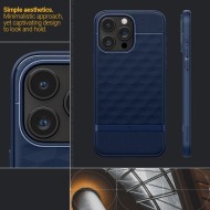 Удароустойчив кейс с MagSafe за iPhone 15 Pro Max от Caseology Parallax Mag - Midnight Blue