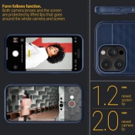 Удароустойчив кейс с MagSafe за iPhone 15 Pro Max от Caseology Parallax Mag - Midnight Blue