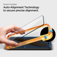2 броя протектори за дисплей на iPhone 15 Pro от Spigen ALM Glass FC - Черни