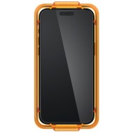 2 броя протектори за дисплей на iPhone 15 Pro Max от Spigen ALM Glass FC - Черни