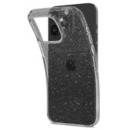 Удароустойчив, силиконов кейс за iPhone 15 Pro Max от Spigen Liquid Crystal - Glitter Crystal