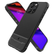 Удароустойчив кейс с MagSafe за iPhone 15 Pro от Spigen Rugged Armor Mag - Черен мат