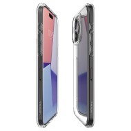 Удароустойчив твърд кейс за iPhone 15 Pro от Spigen Ultra Hybrid - Прозрачен