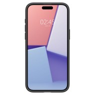 Удароустойчив твърд кейс за iPhone 15 Pro от Spigen Ultra Hybrid - Черен мат