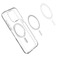 Удароустойчив кейс с MagSafe пръстен за iPhone 15 Pro от Spigen Ultra Hybrid Mag - Графит