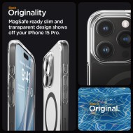 Удароустойчив кейс с MagSafe пръстен за iPhone 15 Pro от Spigen Ultra Hybrid Mag - Графит