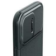 Кейс с капак за камерата за iPhone 15 Pro от Spigen Optik Armor Mag MagSafe - Abyss Green