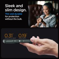 Кейс с капак за камерата за iPhone 15 Pro от Spigen Optik Armor Mag MagSafe - Abyss Green