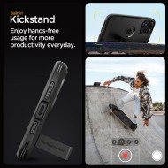 Удароустойчив, твърд кейс с MagSafe за iPhone 15 Pro от Spigen Tough Armor Mag - Черен