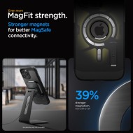 Удароустойчив, твърд кейс с MagSafe за iPhone 15 Pro от Spigen Tough Armor Mag - Черен