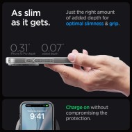 Удароустойчив кейс с MagSafe пръстен за iPhone 15 Pro от Spigen Ultra Hybrid Mag - Матово черно
