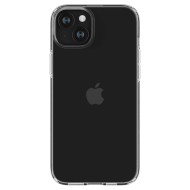 Удароустойчив, силиконов кейс за iPhone 15 от Spigen Liquid Crystal - Прозрачен