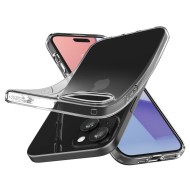 Удароустойчив, силиконов кейс за iPhone 15 от Spigen Liquid Crystal - Прозрачен