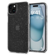 Удароустойчив, силиконов кейс за iPhone 15 от Spigen Liquid Crystal - Glitter Crystal