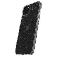 Удароустойчив, силиконов кейс за iPhone 15 от Spigen Liquid Crystal - Glitter Crystal