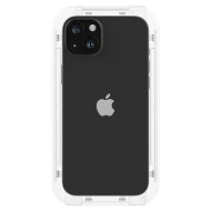 Стъклен протектор за дисплей на iPhone 15 Plus от Spigen Glas.TR "Ez Fit" FC - Черен
