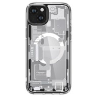Удароустойчив кейс с MagSafe пръстен за iPhone 15 Plus от Spigen Ultra Hybrid Mag Zero One - Бял