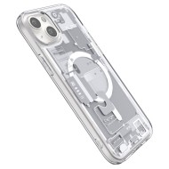 Удароустойчив кейс с MagSafe пръстен за iPhone 15 Plus от Spigen Ultra Hybrid Mag Zero One - Бял