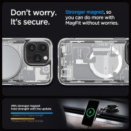 Удароустойчив кейс с MagSafe пръстен за iPhone 15 Pro от Spigen Ultra Hybrid Mag Zero One - Бял