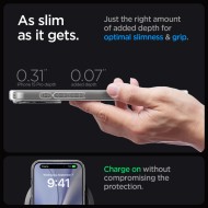 Удароустойчив кейс с MagSafe пръстен за iPhone 15 Pro от Spigen Ultra Hybrid Mag Zero One - Бял