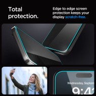 Стъклен протектор за дисплей на iPhone 15 Plus / 16 Plus от Spigen Glas.TR "Ez Fit" - Privacy