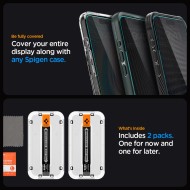 Стъклен протектор за дисплей на iPhone 15 Plus / 16 Plus от Spigen Glas.TR "Ez Fit" - Privacy