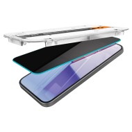 Стъклен протектор за дисплей на iPhone 15 Pro от Spigen Glas.TR "Ez Fit" - Privacy