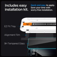 Стъклен протектор за дисплей на iPhone 15 Pro от Spigen Glas.TR "Ez Fit" - Privacy