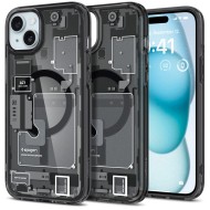 Удароустойчив кейс с MagSafe пръстен за iPhone 15 Plus от Spigen Ultra Hybrid Mag - Zero One