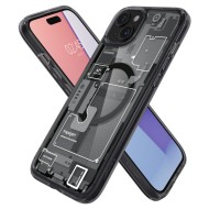 Удароустойчив кейс с MagSafe пръстен за iPhone 15 Plus от Spigen Ultra Hybrid Mag - Zero One