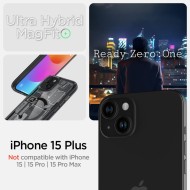 Удароустойчив кейс с MagSafe пръстен за iPhone 15 Plus от Spigen Ultra Hybrid Mag - Zero One