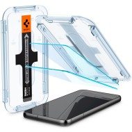 2 броя стъклени протектори за дисплей на Samsung Galaxy S23 от Spigen Glas.TR "Ez Fit" 2-pack - Прозрачен