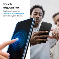 2 броя стъклени протектори за дисплей на Samsung Galaxy S23 от Spigen Glas.TR "Ez Fit" 2-pack - Прозрачен