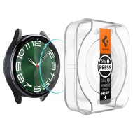 2 броя стъклени протектори за Samsung Galaxy Watch 6 Classic (47mm) от Spigen Glas.TR EZ-Fit 2-pack - Прозрачни
