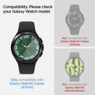 2 броя стъклени протектори за Samsung Galaxy Watch 6 Classic (47mm) от Spigen Glas.TR EZ-Fit 2-pack - Прозрачни