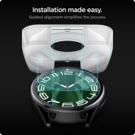 2 броя стъклени протектори за Samsung Galaxy Watch 6 Classic (47mm) от Spigen Glas.TR EZ-Fit 2-pack - Прозрачни