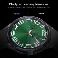 2 броя стъклени протектори за Samsung Galaxy Watch 6 Classic (47mm) от Spigen Glas.TR EZ-Fit 2-pack - Прозрачни