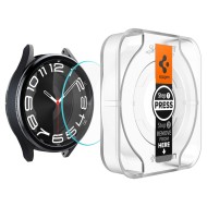 2 броя стъклени протектори за Samsung Galaxy Watch 6 Classic (43mm) от Spigen Glas.TR EZ-Fit 2-pack - Прозрачни