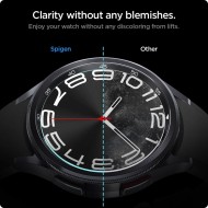 2 броя стъклени протектори за Samsung Galaxy Watch 6 Classic (43mm) от Spigen Glas.TR EZ-Fit 2-pack - Прозрачни