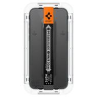 2 броя стъклени протектора за дисплей на iPhone15 Pro от Spigen Glas.TR "Ez Fit" - Прозрачни
